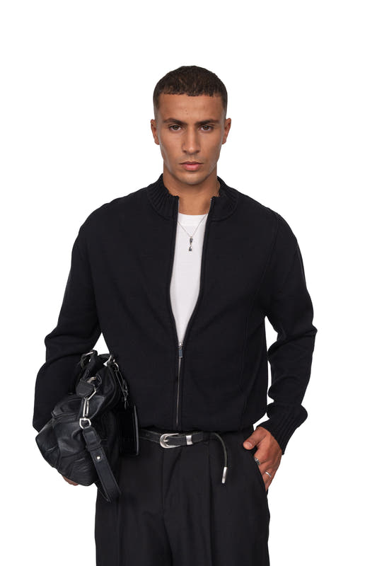 Summer Knit Jacket Black