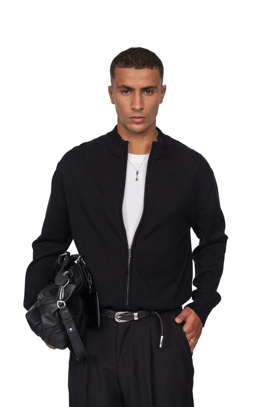 Summer Knit Jacket Black