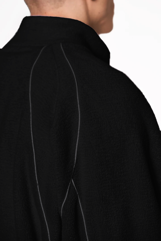 Reflective Fleece Jacket Black
