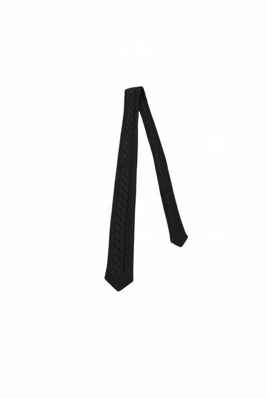 Knitted Tie black