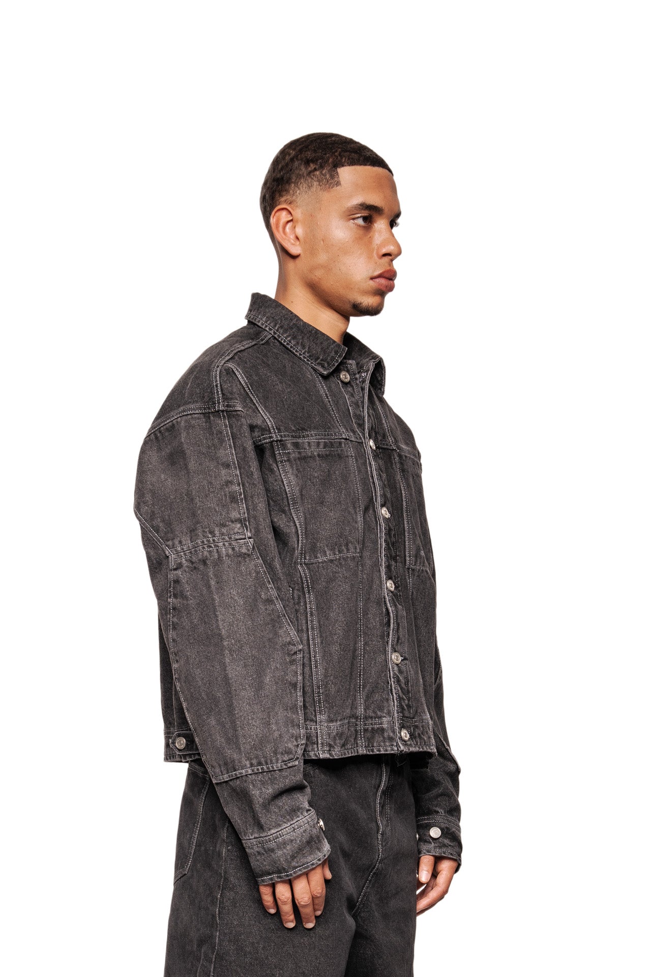 CC Black Denim Jacket – OLAKALA