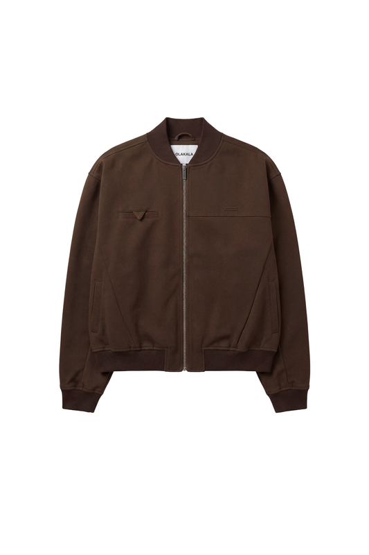 Exquisite Brown Bomber Jacket