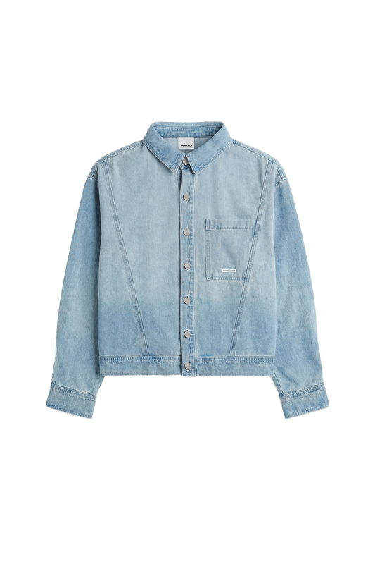 0asis Denim Overshirt Blue