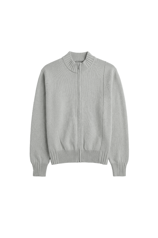 Summer Knit Jacket Light Gray