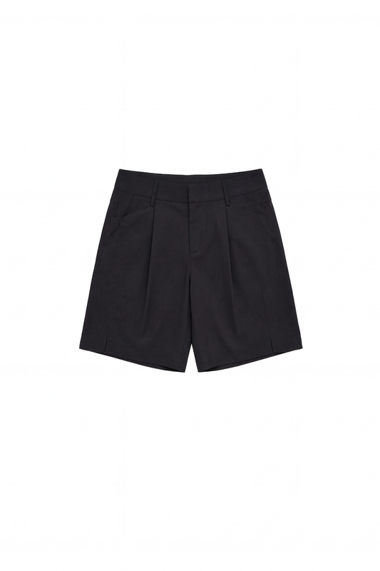 Linen Shorts Black