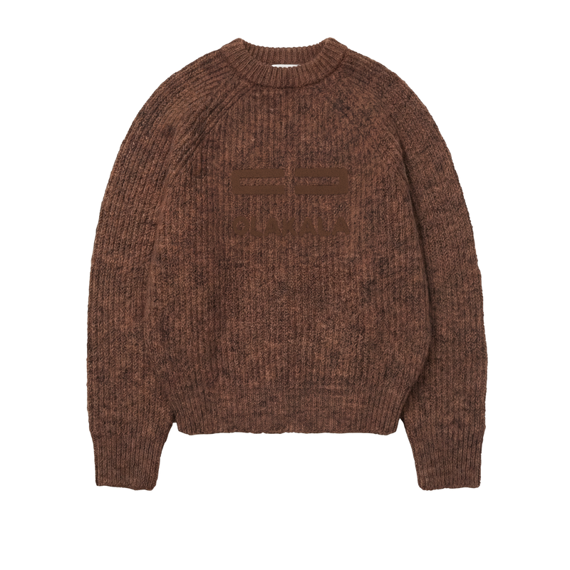 Fuzzy Knit Sweater Brown – OLAKALA