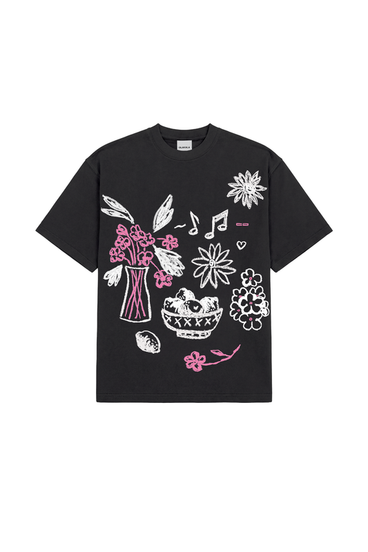 Crayon T-Shirt Oversized Black