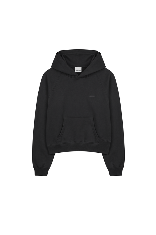 Double Hood Hoodie Black