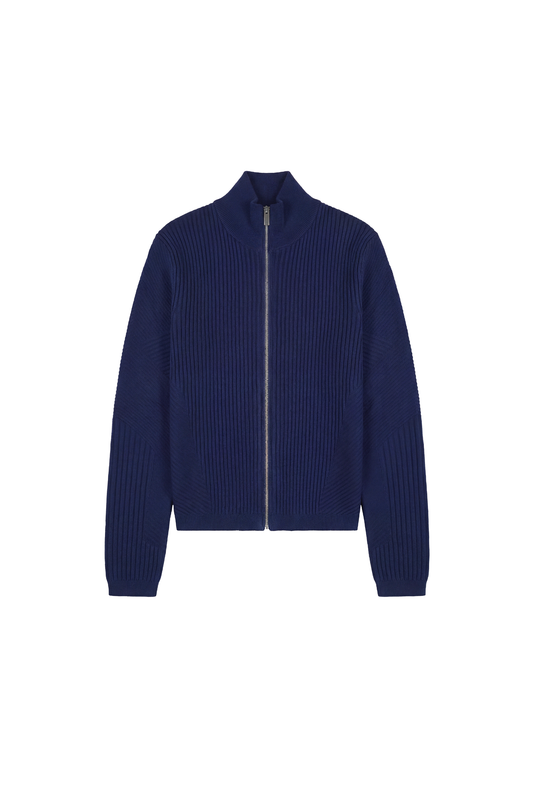 Exquisite Knit Jacket Navy Blue