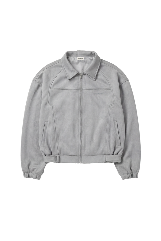 CC Anatomy Velour Jacke Light Gray, bomberstil, mit Reißverschluss, elastischen Bündchen, verstellbarem Bund und gesticktem OLAKALA Logo, unisex Design, fällt kleiner aus.