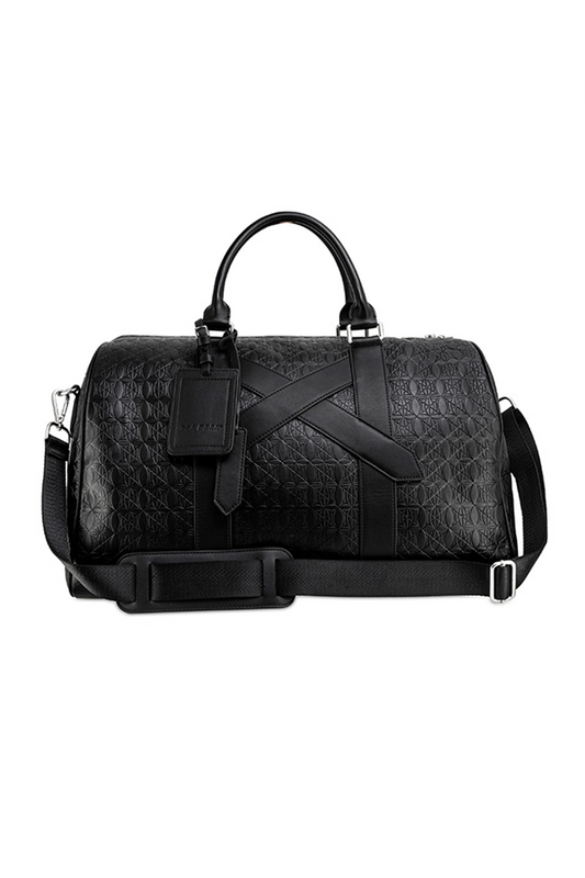 CC Debossed Weekender Bag Black OLAKALA