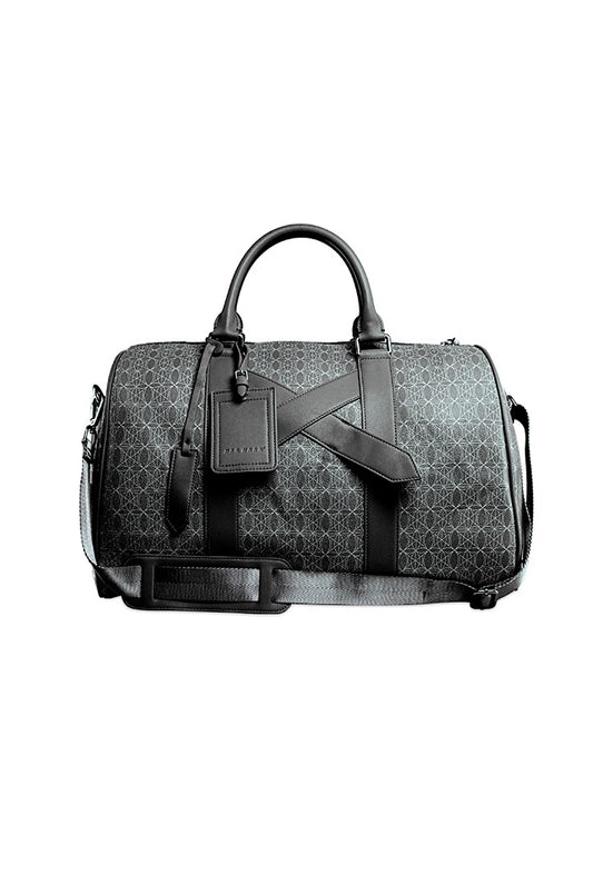 CC Black Weekender Bag mit abnehmbarem Leder-Schulterriemen und OLAKALA Reißverschluss, ideal für Reisen und Alltag. Maße: 50cm x 23cm x 30cm.