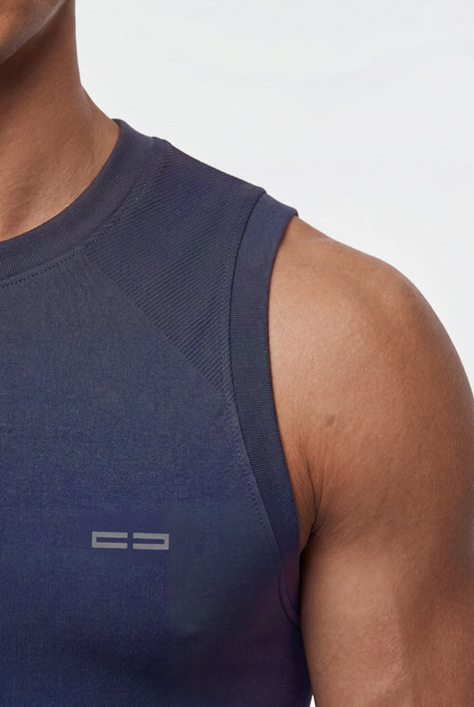 Compression Tank Top Navy Blue