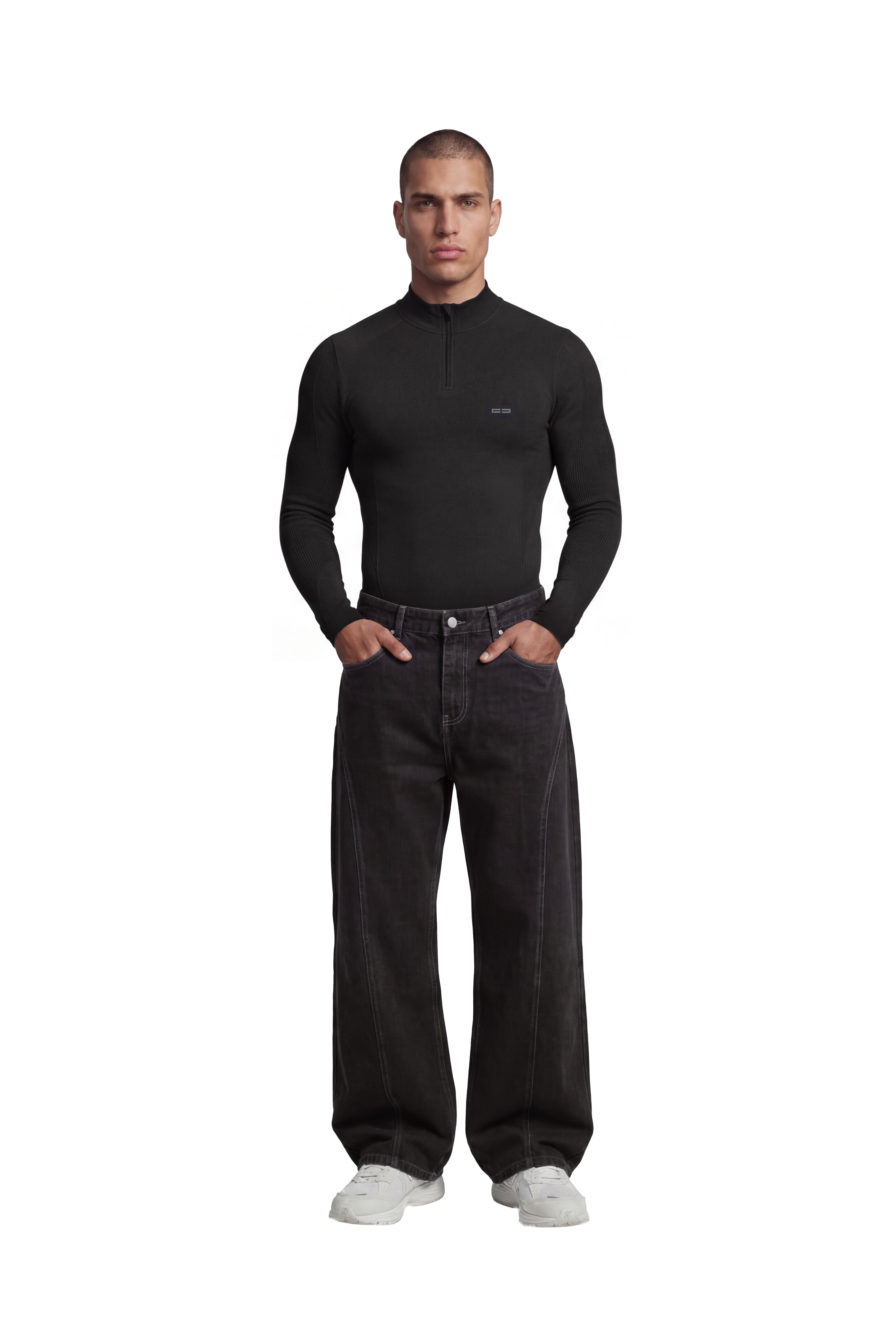 Compression Halfzip Black – OLAKALA