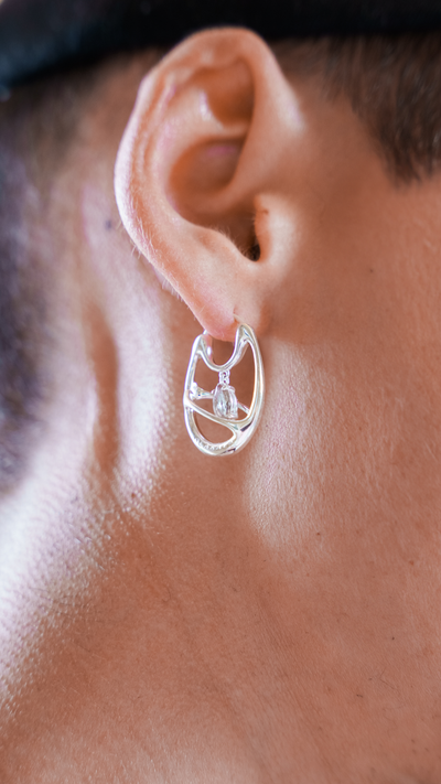 Core Protector Earring Silver