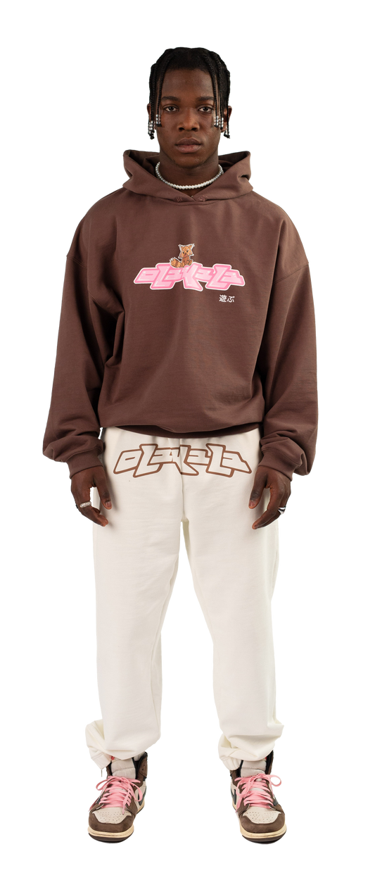 PLAY HOODIE DARK BROWN