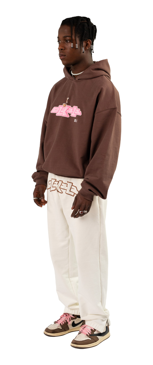 PLAY HOODIE DARK BROWN