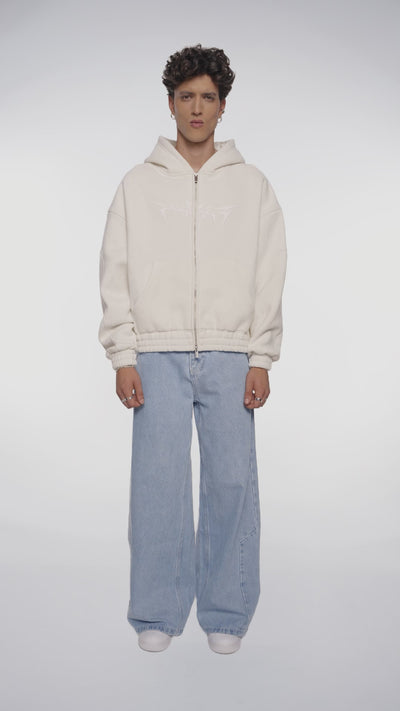 Isolation Zip Hoodie Beige