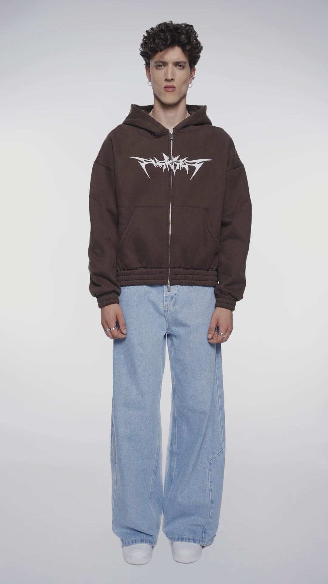 Isolation Zip Hoodie Brown
