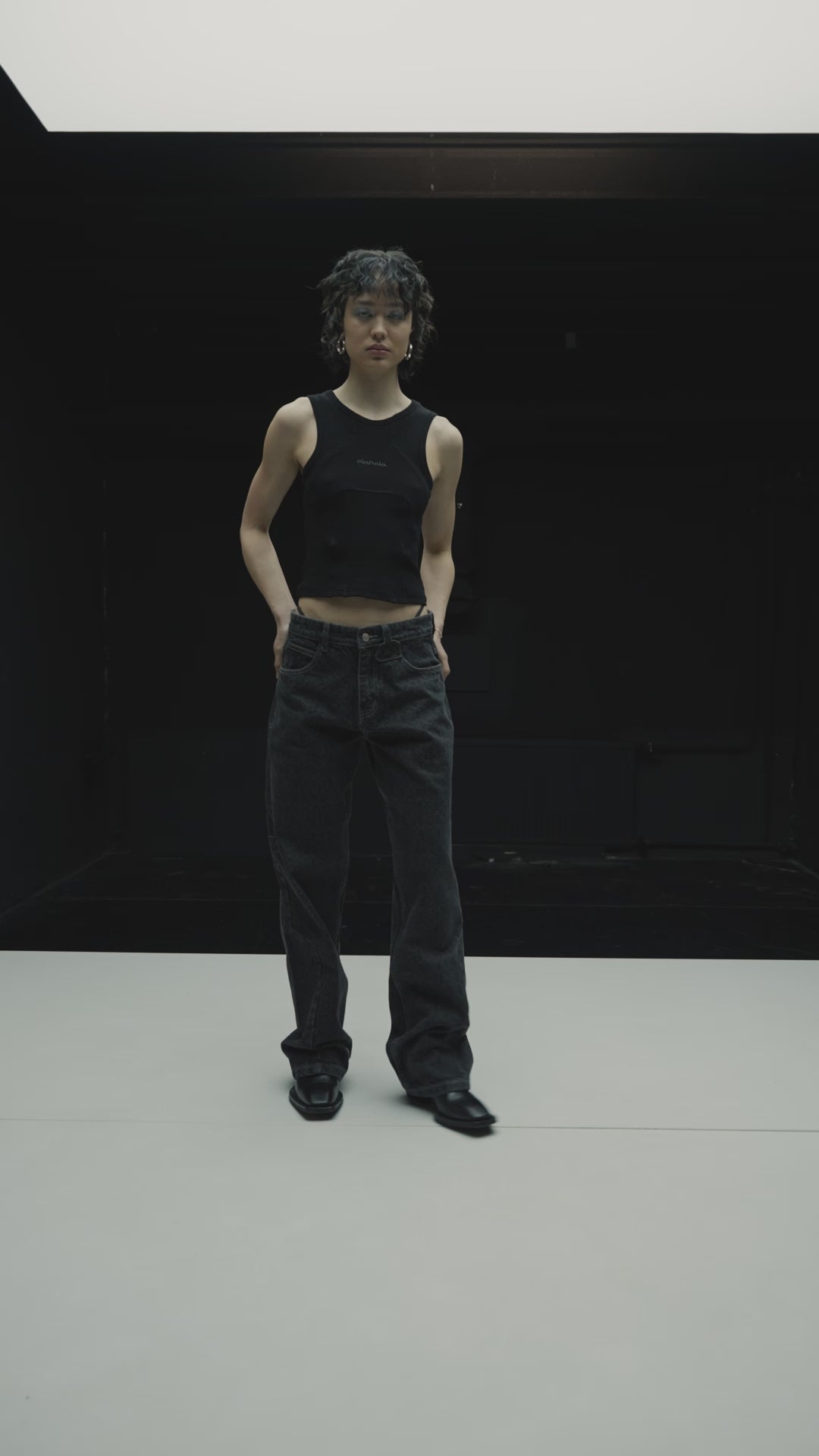 CC Anatomy Tanktop Cropped Black