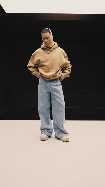CC Mask Hoodie Beige