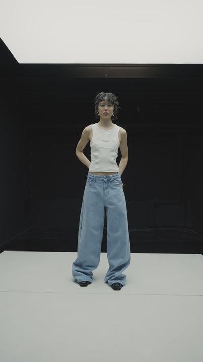 CC Anatomy Tanktop Cropped White