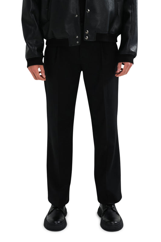 Straight Leg Dress Pants Black