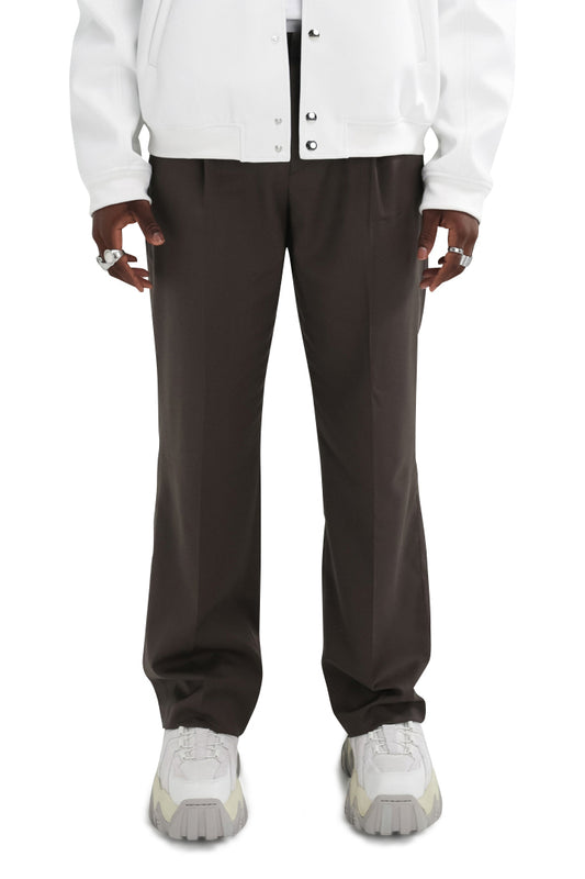 Straight Leg Dress Pants Brown