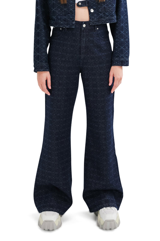 Raw Denim Pants Woman