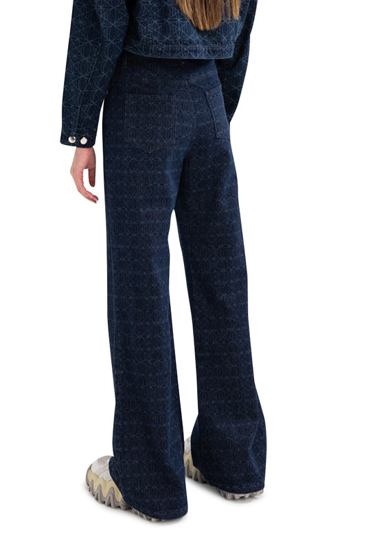 Raw Denim Pants Woman