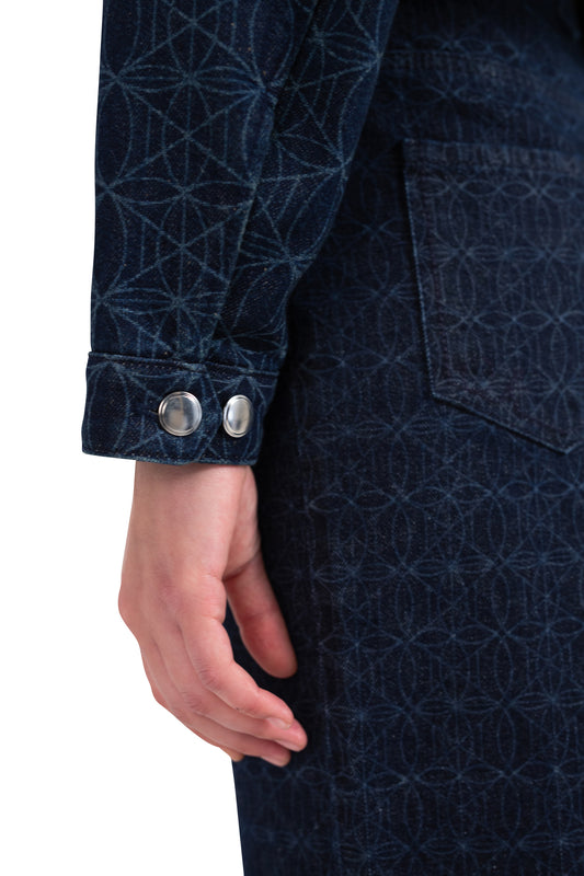 Raw-Denim Jacket Woman