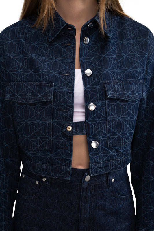 Raw-Denim Jacket Woman