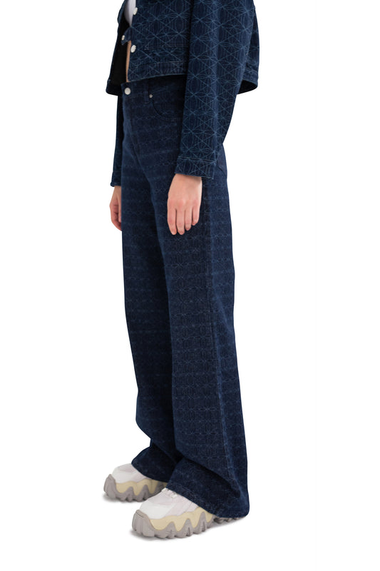 Raw Denim Pants Woman