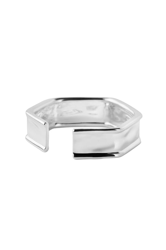 Toast-Clip Ring Silver