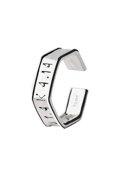 Toast-Clip Ring Silver